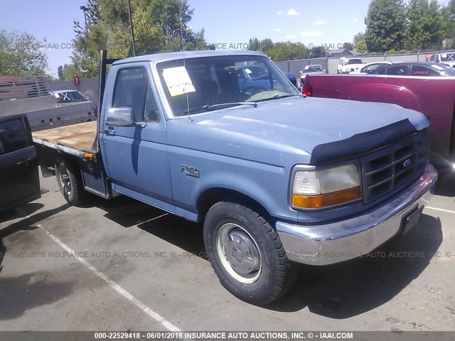 2FTHF25H8PCA28403 - 1993 FORD F250 BLUE photo 1