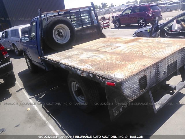 2FTHF25H8PCA28403 - 1993 FORD F250 BLUE photo 3