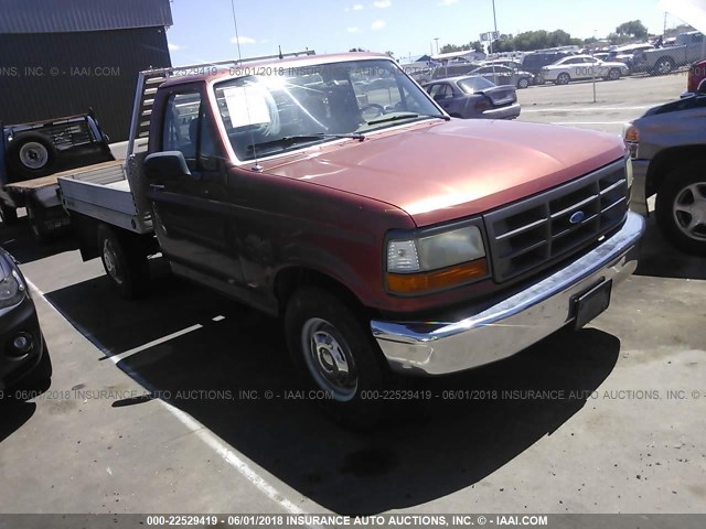 1FTHF25H5RLB21873 - 1994 FORD F250 RED photo 1