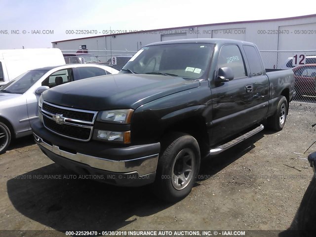 1GCEK19B36Z262741 - 2006 CHEVROLET SILVERADO K1500 GREEN photo 2