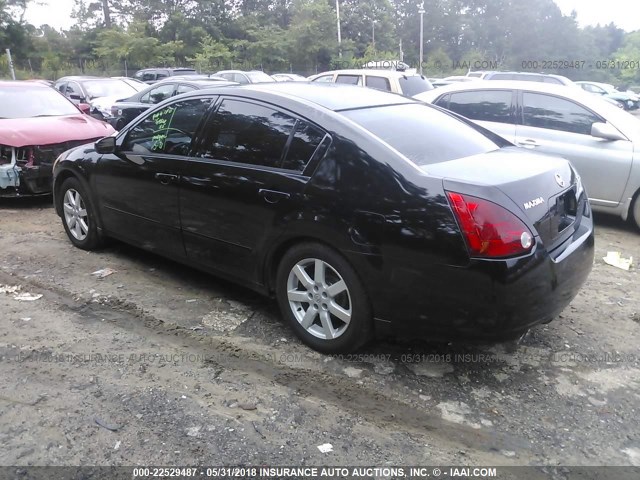 1N4BA41E65C811501 - 2005 NISSAN MAXIMA SE/SL BLACK photo 3