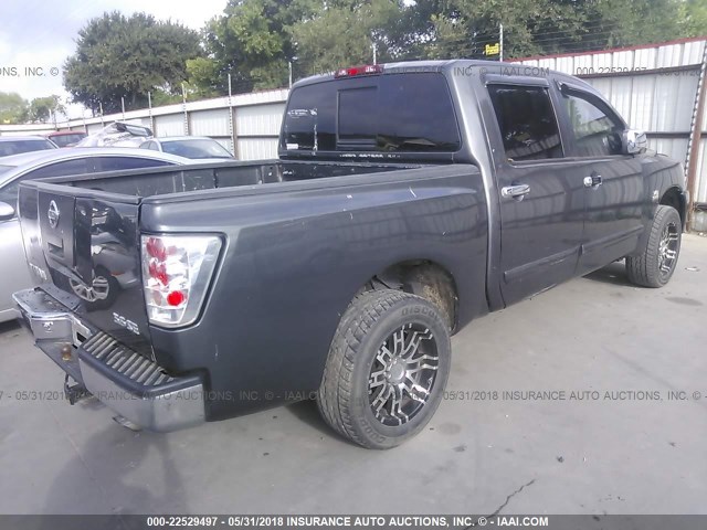 1N6AA07A04N577567 - 2004 NISSAN TITAN XE/SE/LE BLACK photo 4