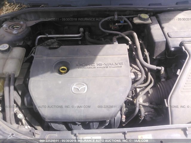 JM1BK343361523024 - 2006 MAZDA 3 HATCHBACK BLACK photo 10
