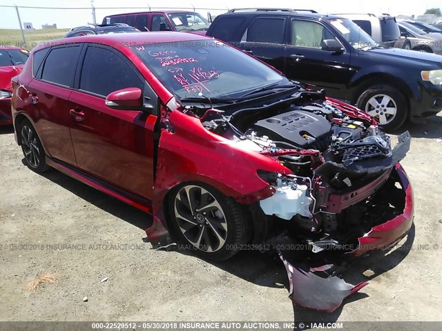 JTNKARJE7HJ547076 - 2017 TOYOTA COROLLA IM RED photo 1