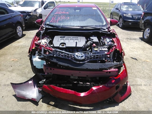 JTNKARJE7HJ547076 - 2017 TOYOTA COROLLA IM RED photo 6