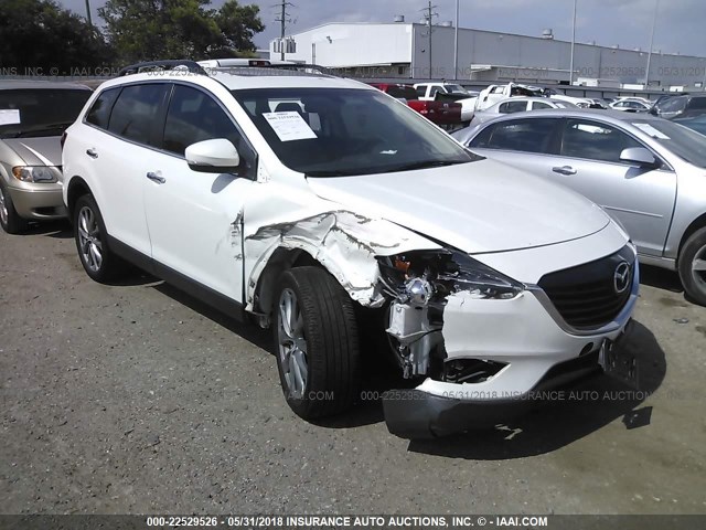 JM3TB2DA6E0446884 - 2014 MAZDA CX-9 GRAND TOURING WHITE photo 1