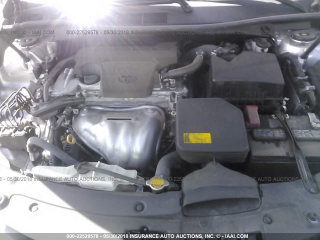 4T1BF1FK4EU849680 - 2014 TOYOTA CAMRY L/SE/LE/XLE 银色 照片 10