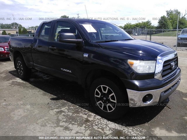 5TBBT54168S462760 - 2008 TOYOTA TUNDRA DOUBLE CAB/DOUBLE CAB SR5 BLACK photo 1