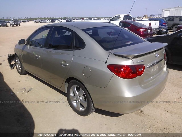 KMHDU46D57U052777 - 2007 HYUNDAI ELANTRA GLS/SE/LIMITED GOLD photo 3