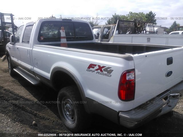 1FTWW31P15EB88933 - 2005 FORD F350 SRW SUPER DUTY WHITE photo 3