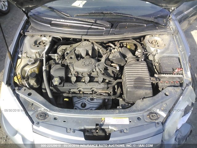 1C3EL56R56N273659 - 2006 CHRYSLER SEBRING TOURING GRAY photo 10