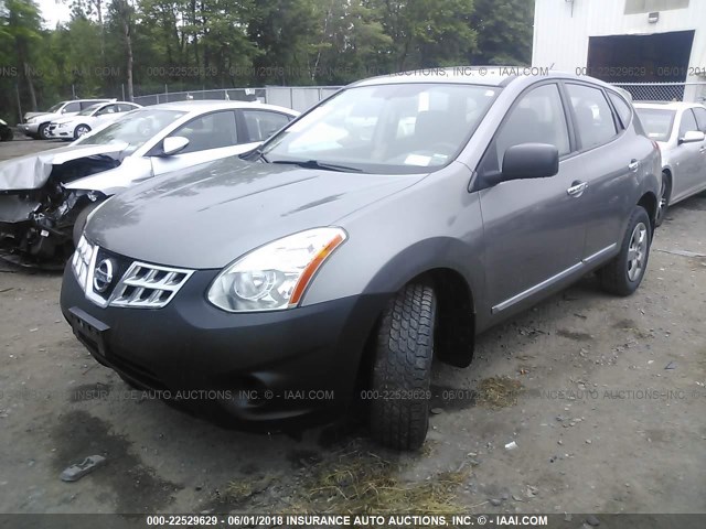 JN8AS5MV4CW392939 - 2012 NISSAN ROGUE S/SV GRAY photo 2