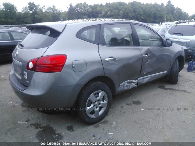 JN8AS5MV4CW392939 - 2012 NISSAN ROGUE S/SV GRAY photo 4