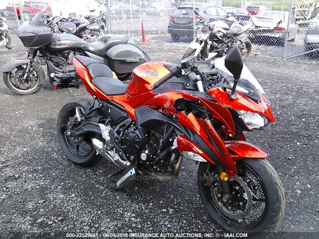 JKAEXEJ1XHDA00806 - 2017 KAWASAKI EX650 J ნარინჯისფერი ფოტო 1