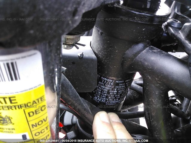 JKAEXEJ1XHDA00806 - 2017 KAWASAKI EX650 J ნარინჯისფერი ფოტო 10