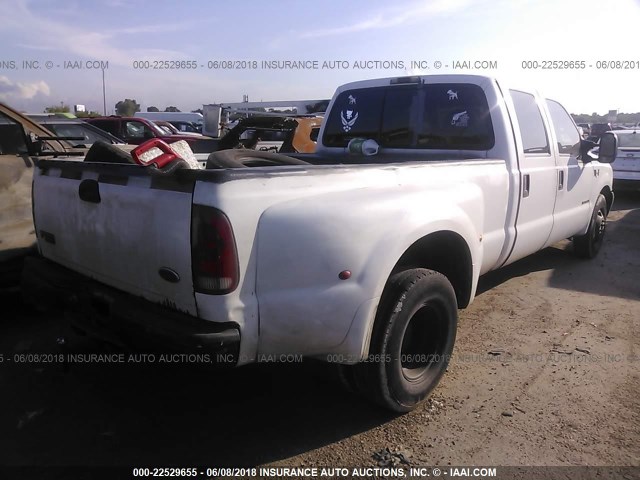 1FTWW32F1YEB25468 - 2000 FORD F350 SUPER DUTY WHITE photo 4