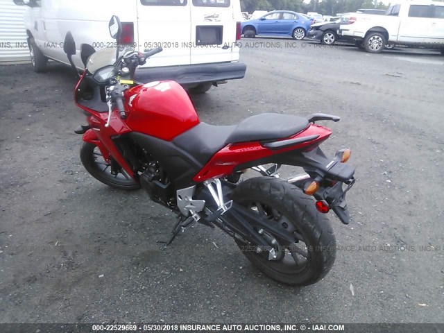 MLHPC4419D5002934 - 2013 HONDA CBR500 R RED photo 3