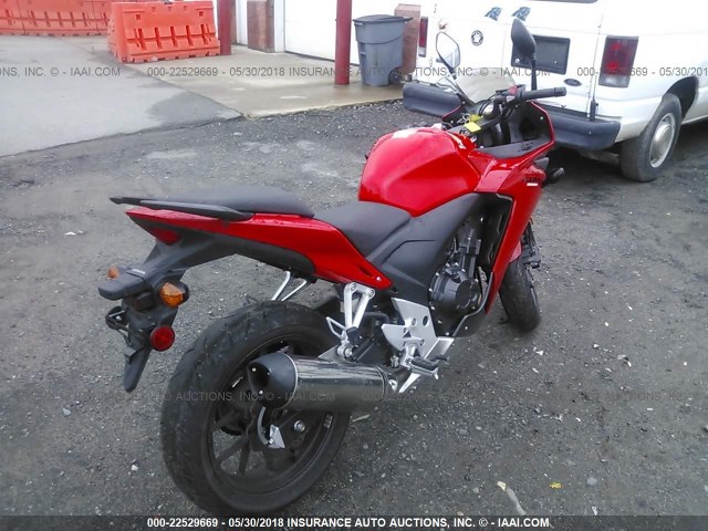 MLHPC4419D5002934 - 2013 HONDA CBR500 R RED photo 4