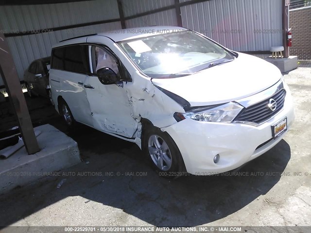 JN8AE2KP2E9102600 - 2014 NISSAN QUEST S/SV/SL/LE WHITE photo 1