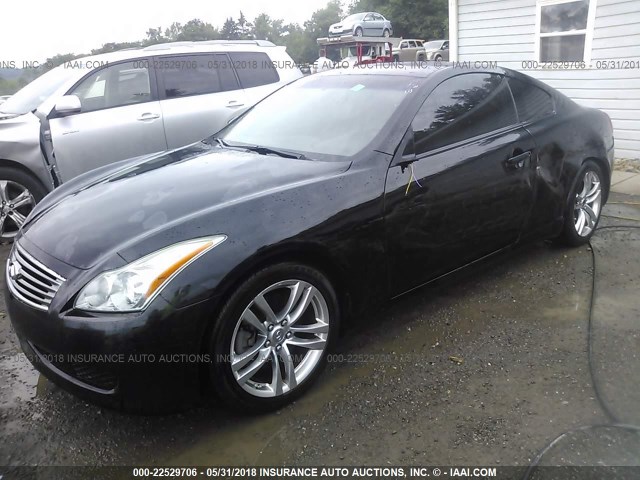 JNKCV64E78M131498 - 2008 INFINITI G37 JOURNEY/SPORT BLACK photo 2