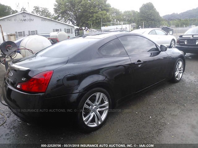 JNKCV64E78M131498 - 2008 INFINITI G37 JOURNEY/SPORT BLACK photo 4