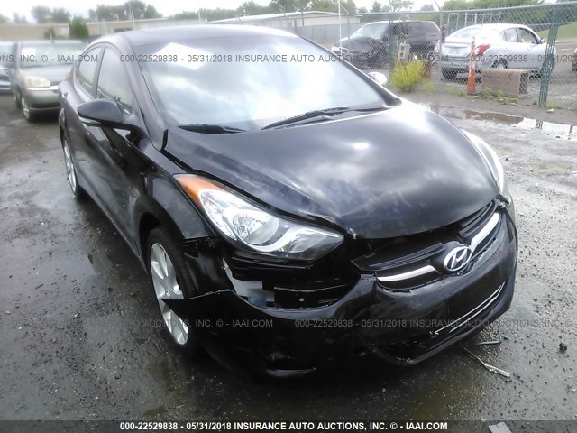 5NPDH4AEXBH015042 - 2011 HYUNDAI ELANTRA GLS/LIMITED BLACK photo 6