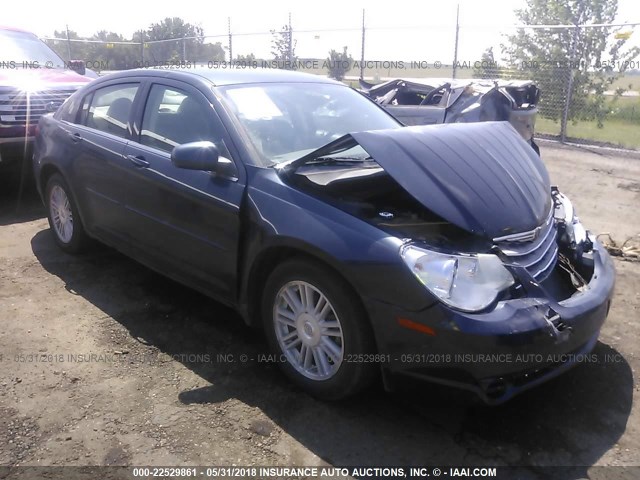 1C3LC56R98N226516 - 2008 CHRYSLER SEBRING TOURING Dark Blue photo 1