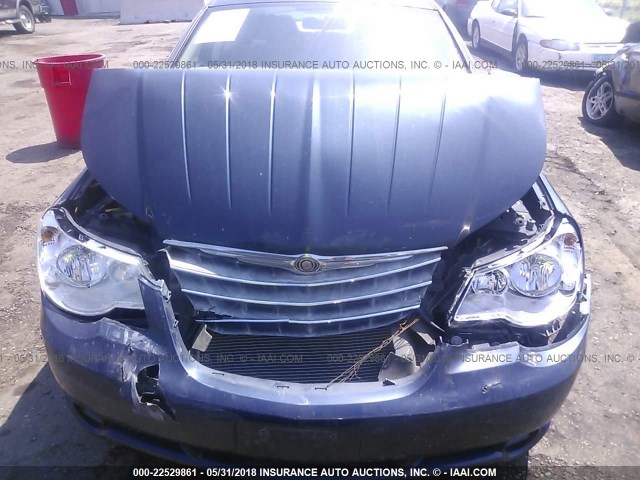 1C3LC56R98N226516 - 2008 CHRYSLER SEBRING TOURING Dark Blue photo 10