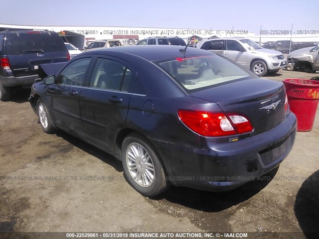 1C3LC56R98N226516 - 2008 CHRYSLER SEBRING TOURING Dark Blue photo 3