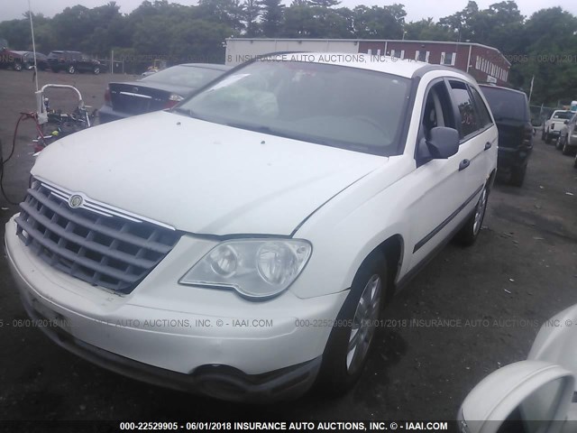 2A8GF48X08R626907 - 2008 CHRYSLER PACIFICA LX WHITE photo 2