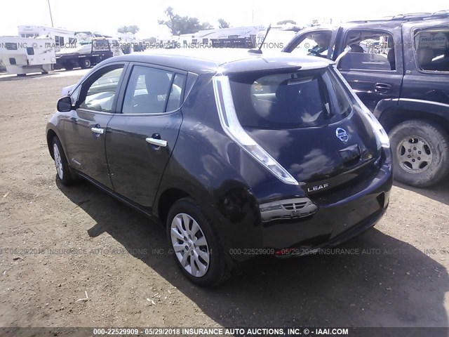 1N4AZ0CP5DC421693 - 2013 NISSAN LEAF S/SV/SL BLACK photo 3