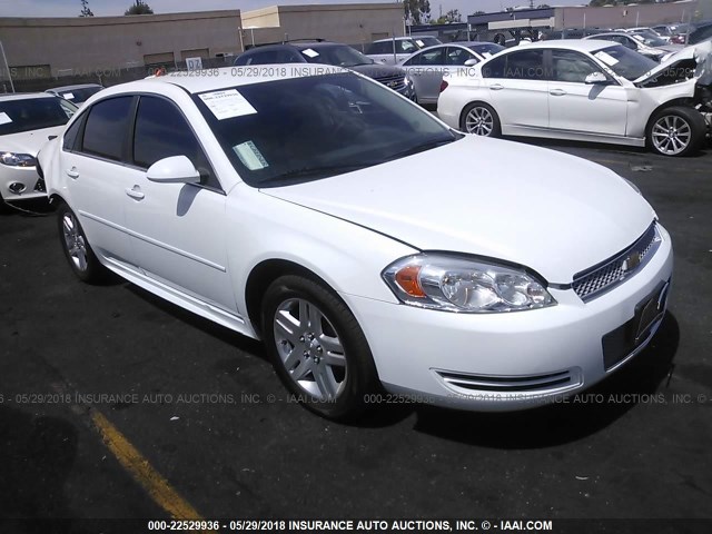 2G1WB5E3XE1152974 - 2014 CHEVROLET IMPALA LIMITED LT WHITE photo 1