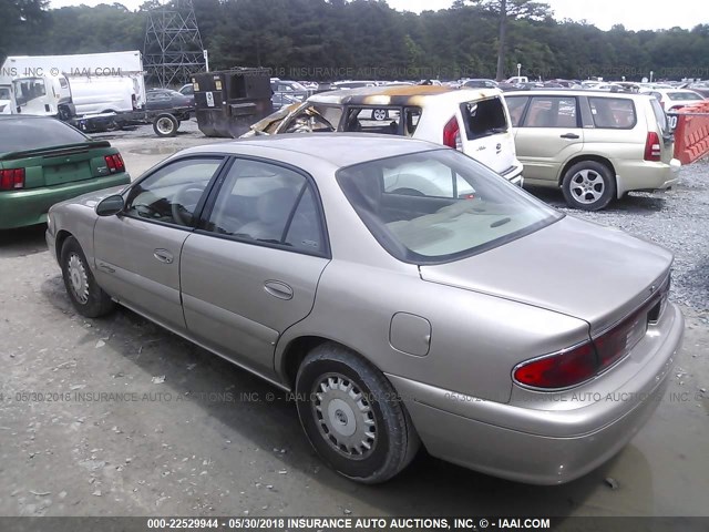 2G4WY55J7Y1338363 - 2000 BUICK CENTURY LIMITED/2000 GOLD photo 3