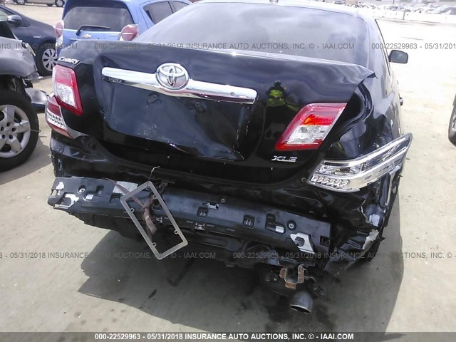4T4BF3EK9BR193622 - 2011 TOYOTA CAMRY SE/LE/XLE BLACK photo 6