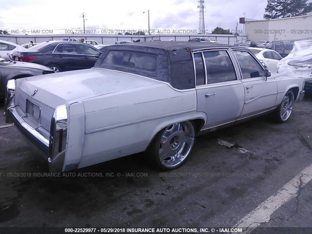 1G6DW51YXH9723107 - 1987 CADILLAC BROUGHAM BLUE photo 4