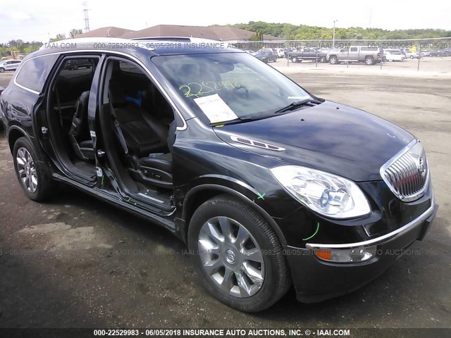 5GAKVCED5BJ253577 - 2011 BUICK ENCLAVE CXL BLACK photo 1