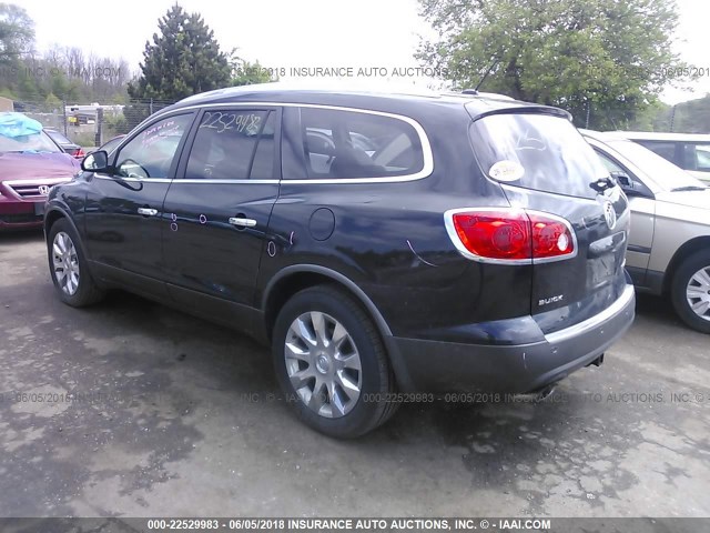 5GAKVCED5BJ253577 - 2011 BUICK ENCLAVE CXL BLACK photo 3