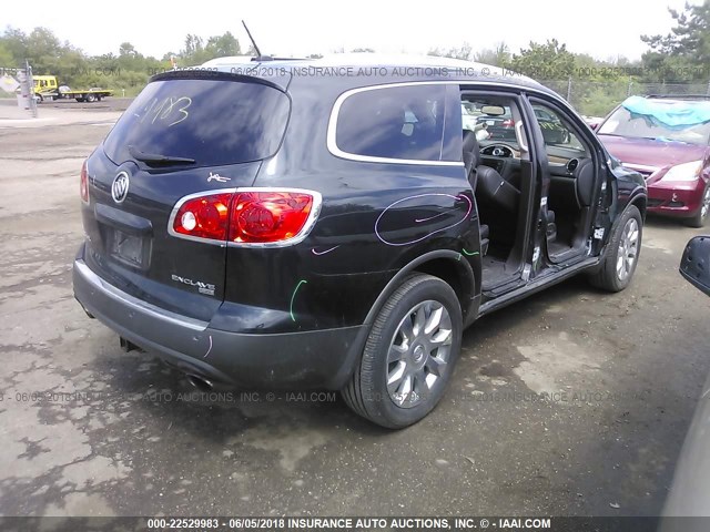 5GAKVCED5BJ253577 - 2011 BUICK ENCLAVE CXL BLACK photo 4