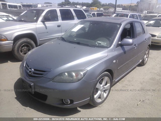 JM1BK343551232829 - 2005 MAZDA 3 HATCHBACK GRAY photo 2