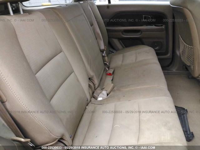 5FNYF28208B026906 - 2008 HONDA PILOT VP MAROON photo 8