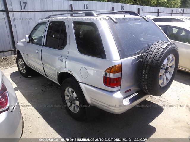 4S6CM58W6X4401713 - 1999 HONDA PASSPORT EX/LX Արծաթագույն լուսանկար 3