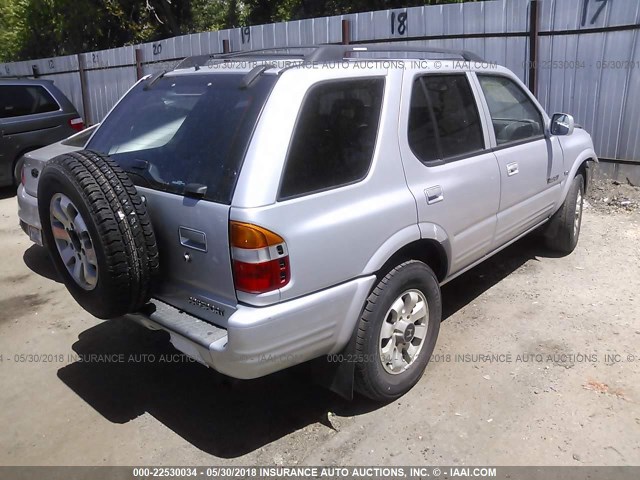 4S6CM58W6X4401713 - 1999 HONDA PASSPORT EX/LX Արծաթագույն լուսանկար 4