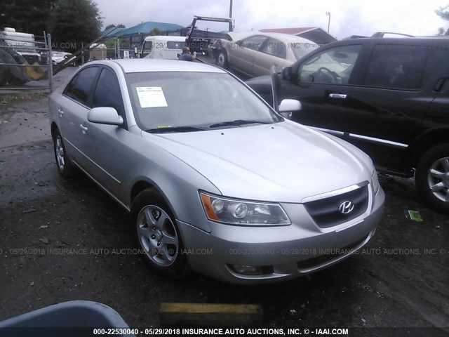 5NPEU46F06H092641 - 2006 HYUNDAI SONATA GLS/LX SILVER photo 1