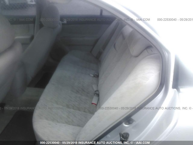 5NPEU46F06H092641 - 2006 HYUNDAI SONATA GLS/LX SILVER photo 8