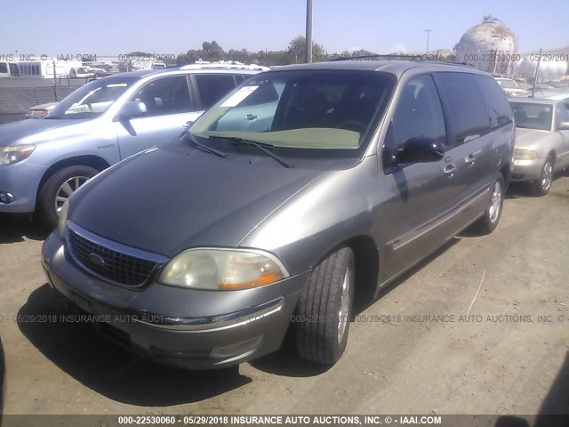 2FMDA52472BB42306 - 2002 FORD WINDSTAR SE TAN photo 2