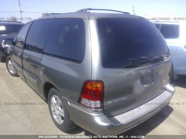 2FMDA52472BB42306 - 2002 FORD WINDSTAR SE TAN photo 3