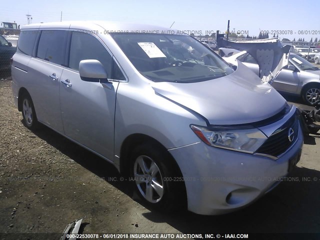 JN8AE2KP5C9050702 - 2012 NISSAN QUEST S/SV/SL/LE SILVER photo 1