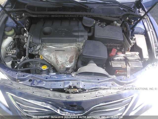 4T1BF3EKXBU607677 - 2011 TOYOTA CAMRY SE/LE/XLE BLUE photo 10