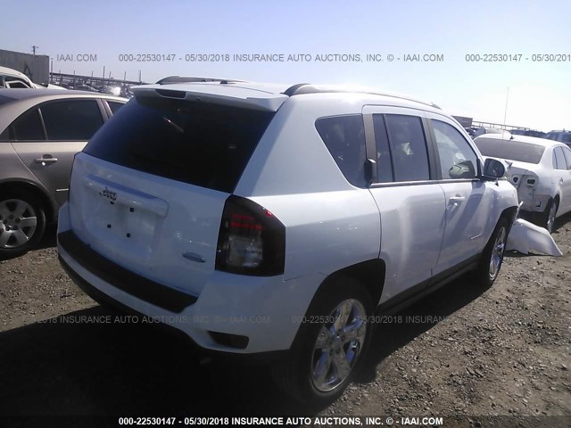 1C4NJCEB6GD543127 - 2016 JEEP COMPASS LATITUDE 白色 照片 4