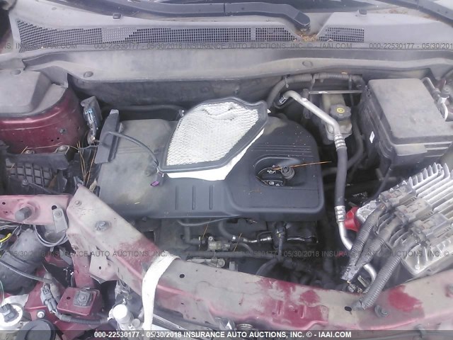 2CNALDEWXA6270356 - 2010 CHEVROLET EQUINOX LT Qırmızı foto 10